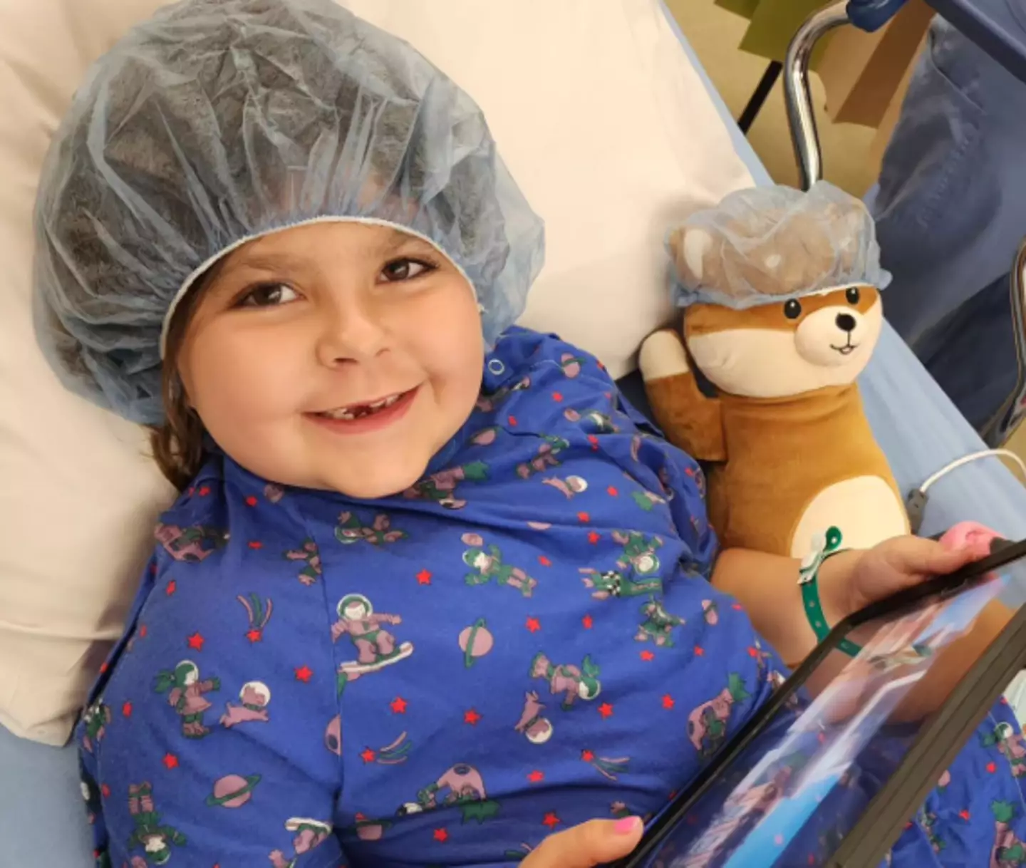 The six-year-old underwent 10-hour surgery.