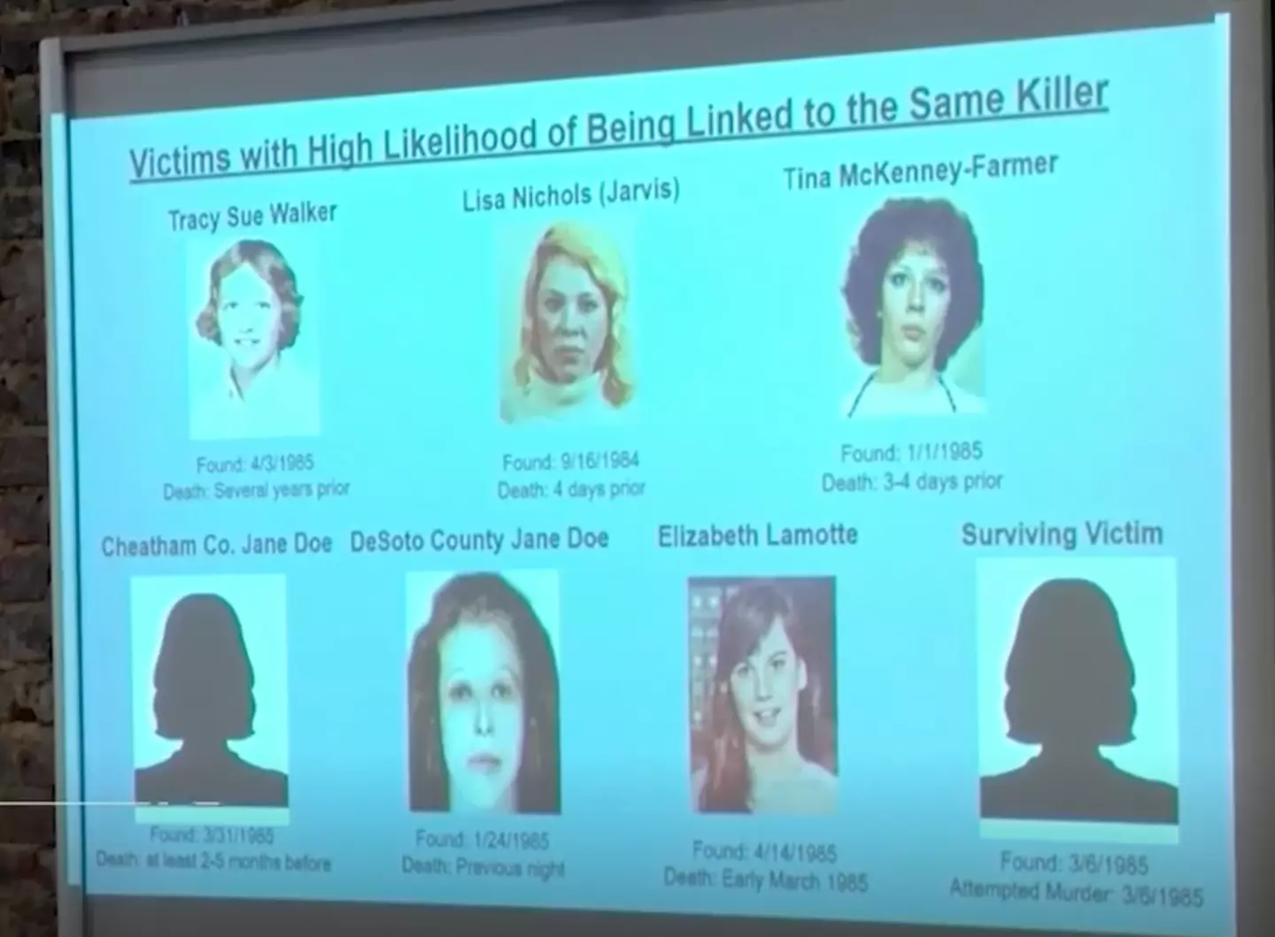 The case was dubbed the 'Redhead Murders' (WKRN News 2)