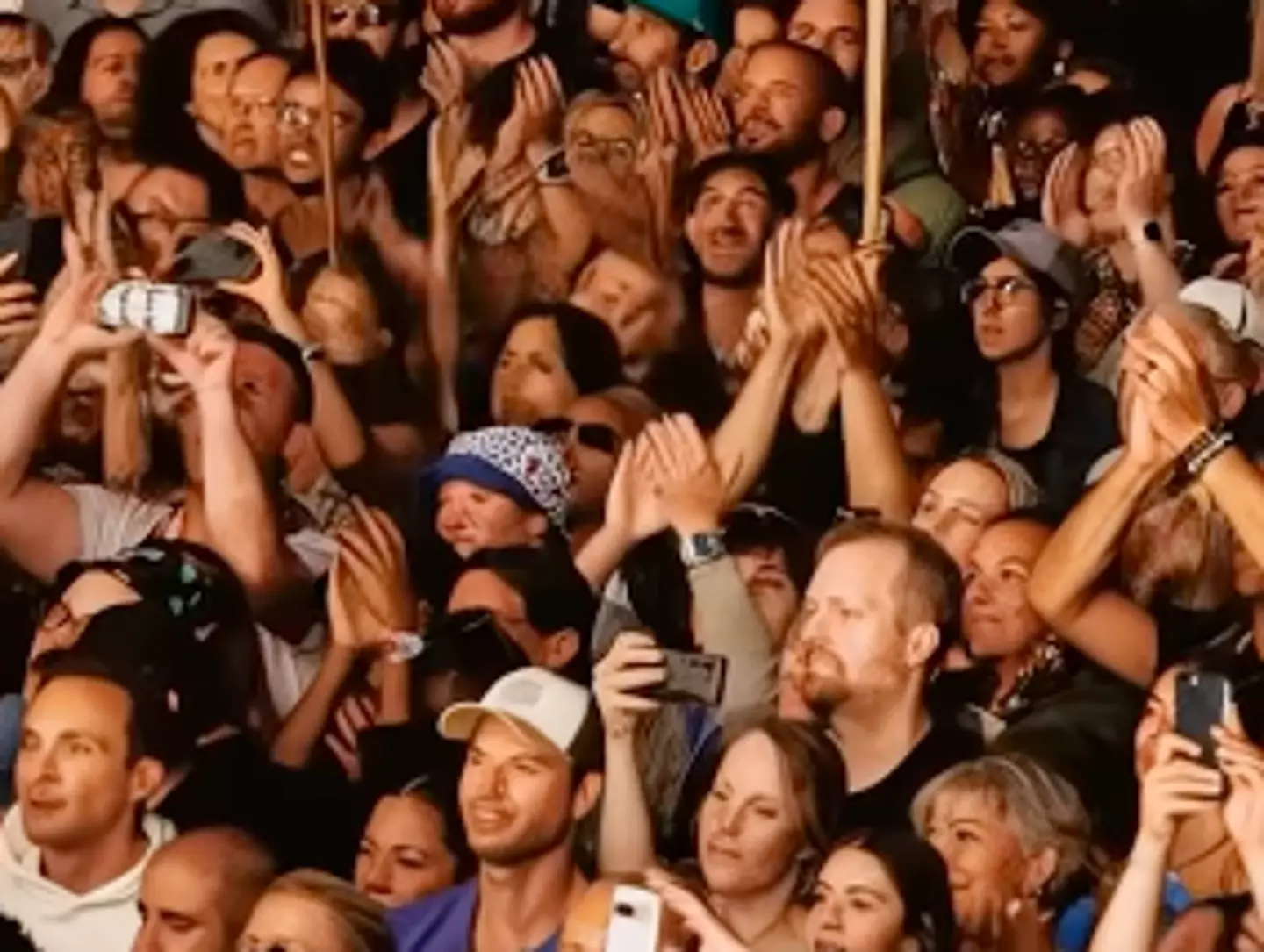 Several of the faces in the footage look scarily distorted (Instagram/willsmith)