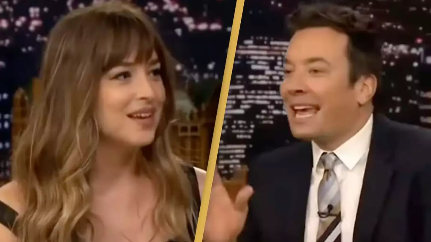Jimmy Fallon called out by Dakota Johnson for repeatedly interrupting her during extremely embarrassing interview