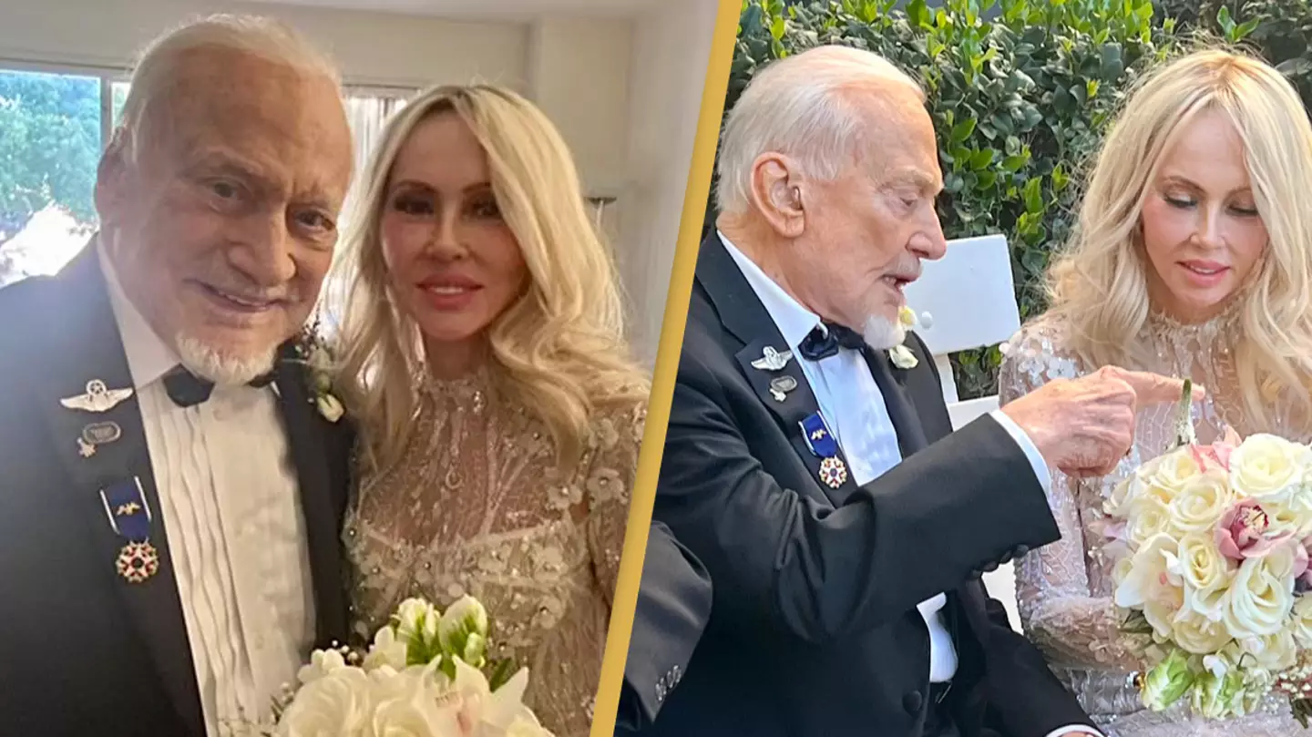 Buzz Aldrin ties the knot on his 93rd birthday