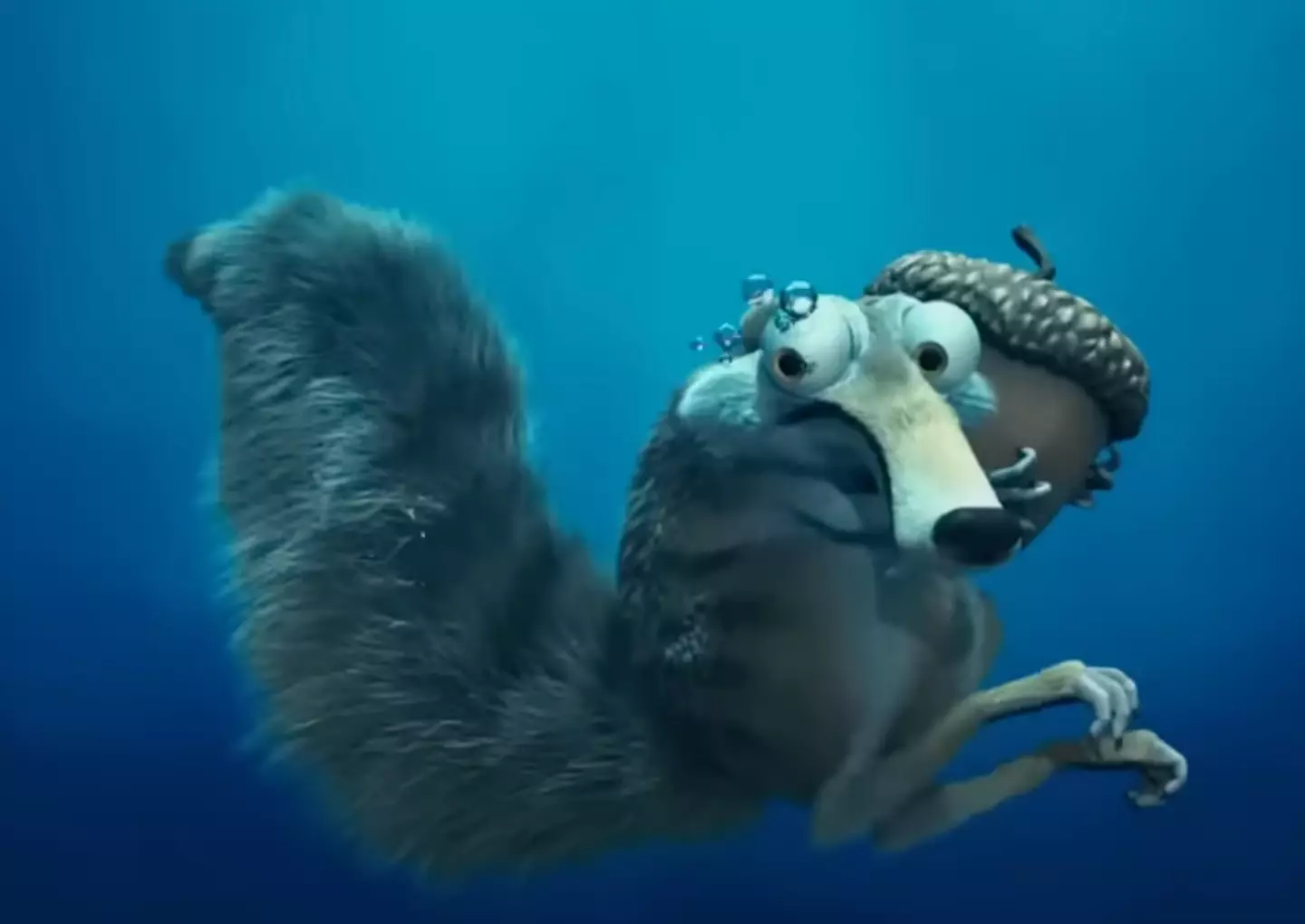 Scrat finally got the snack he'd been fighting for.