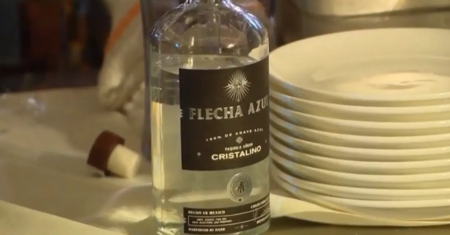 The 52-year-old was promoting his tequila brand Flecha Azul.