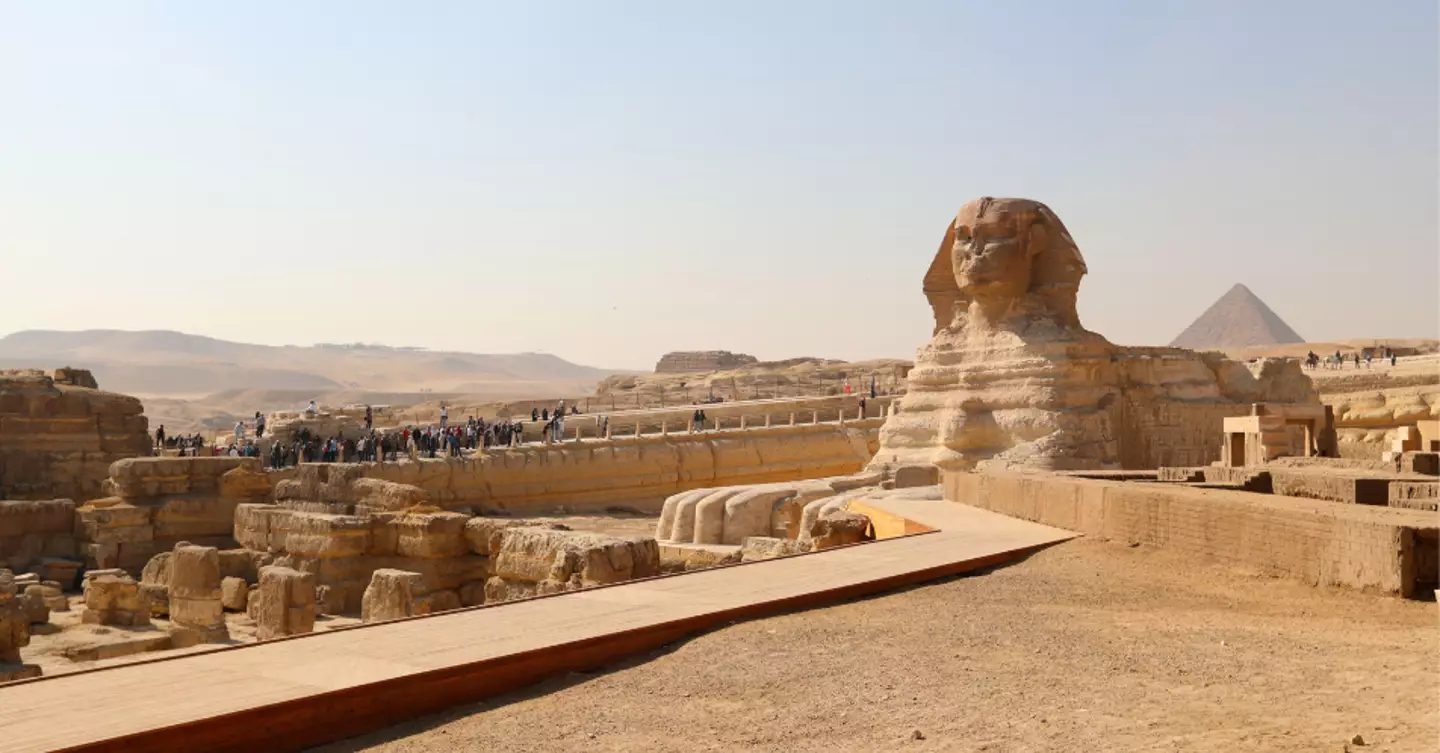 It's nowhere near as big as Sphinx in the Pyramids of Giza.