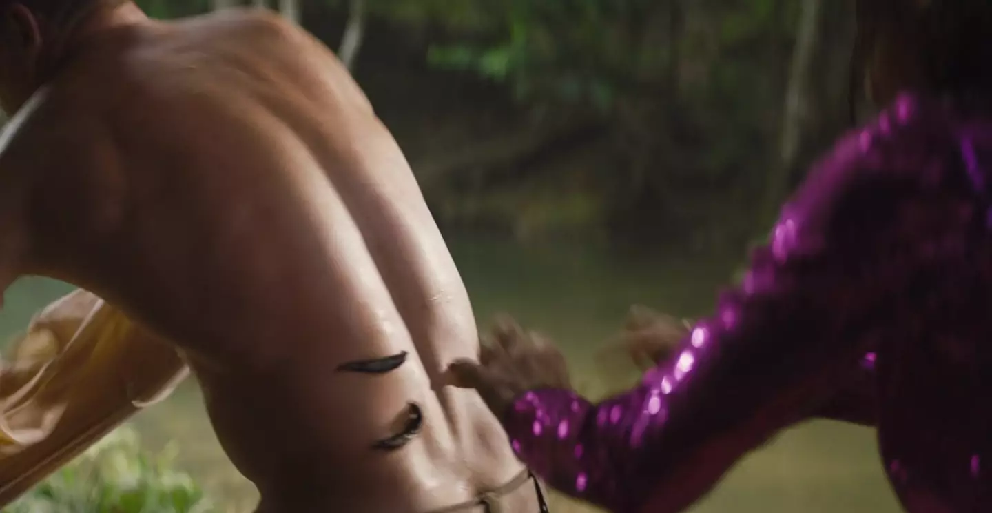 Bullock's character had to check Tatum's body for leeches. (Paramount Pictures)