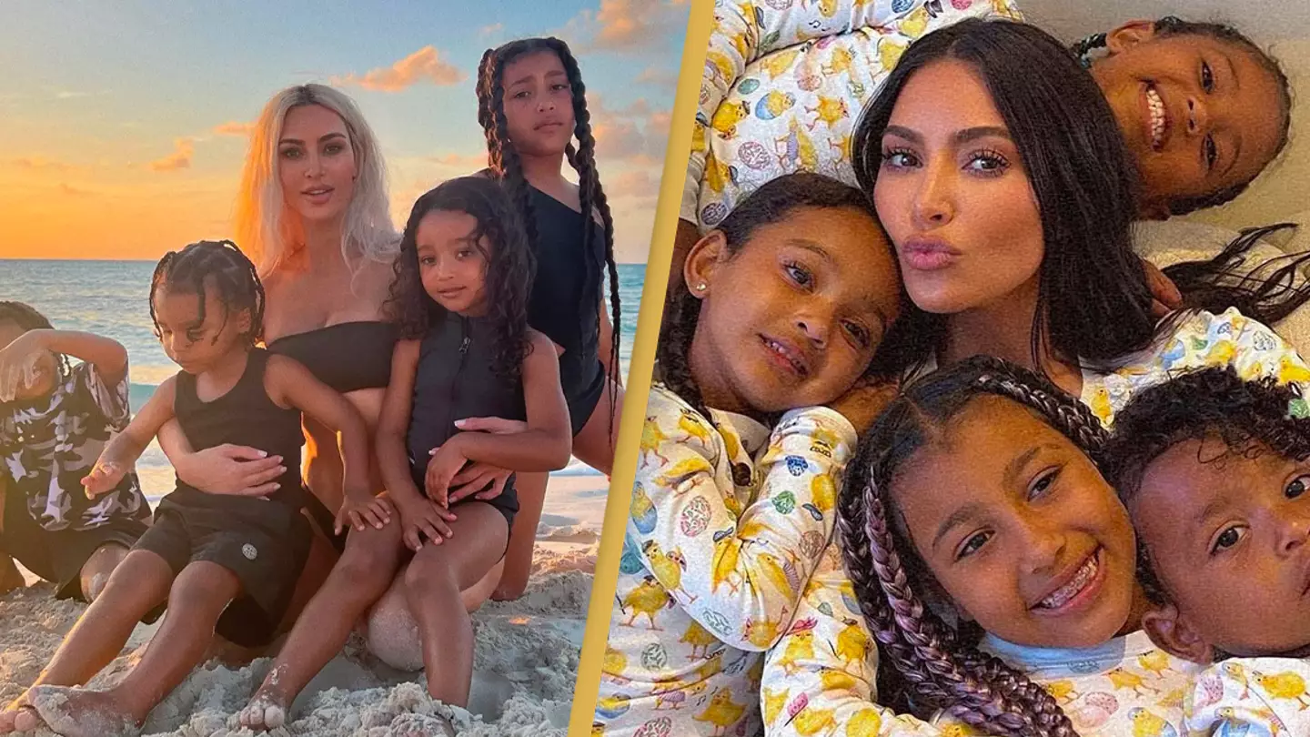 Kim Kardashian says she cries herself to sleep at night trying to raise four children alone