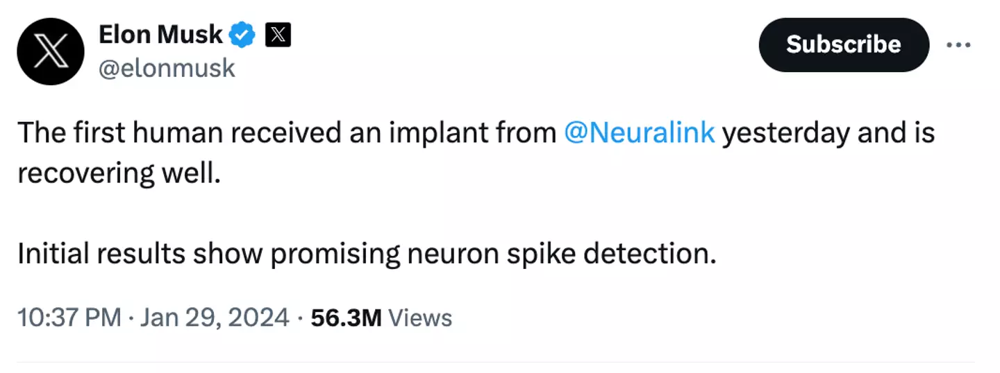 Elon Musk hopes Neuralink will treat a number of illnesses.