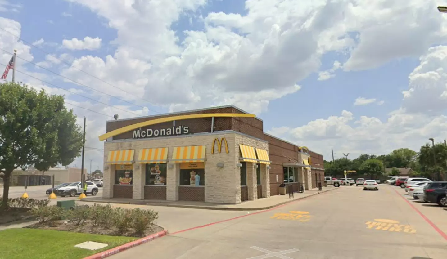 The incident took place outside a McDonald's near Katy Freeway in West Houston. (Google Maps)
