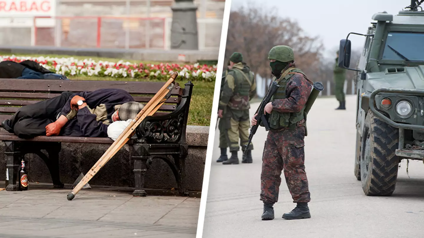 Russian police have been 'rounding up homeless people' to fight against Ukraine