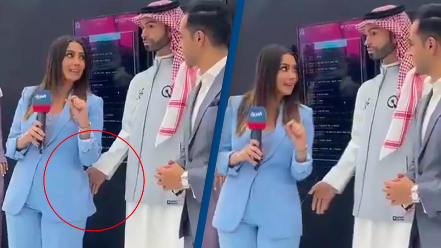 First male humanoid robot inappropriately touched female reporter during live interview