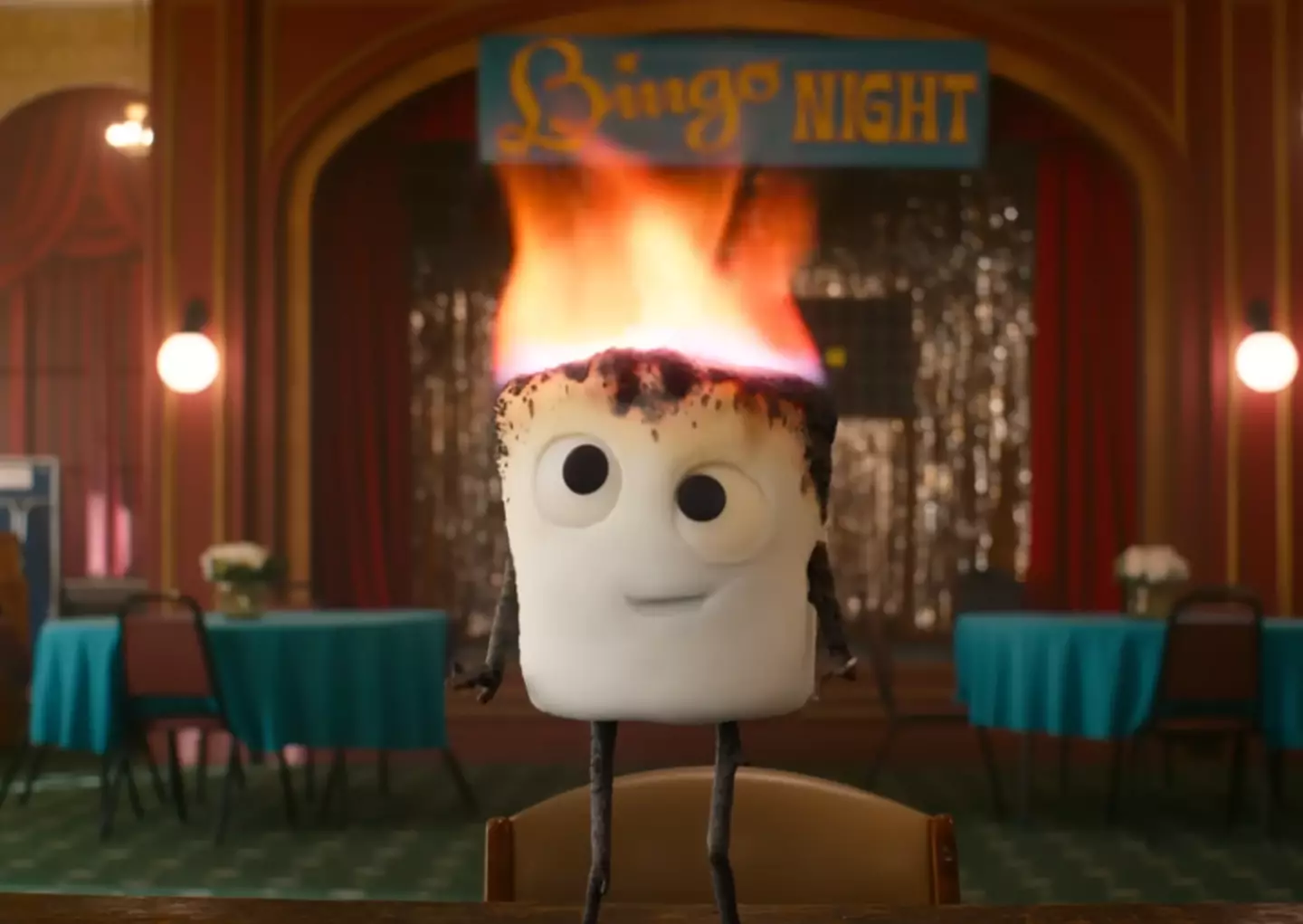 The marshmallow is Krasinski's daughter's IFs. (Paramount Pictures)