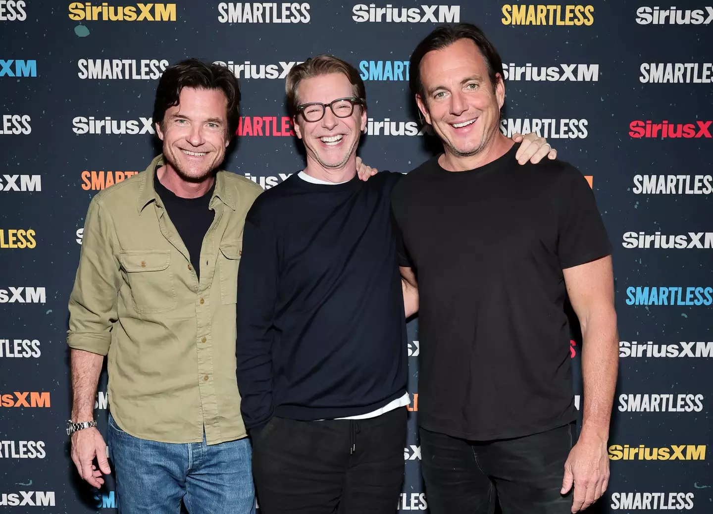Jason Bateman co-hosts the SmartLess podcast with Will Arnett and Sean Hayes (Emma McIntyre/Getty Images for SiriusXM)