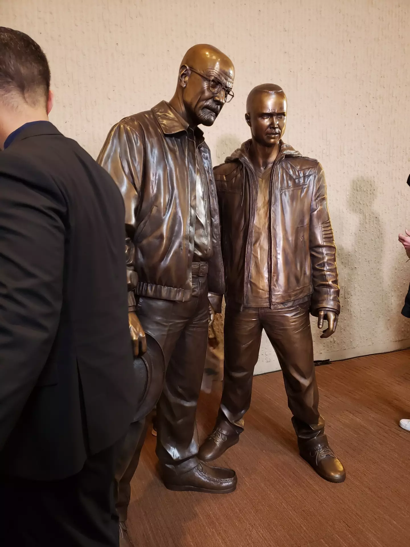 A snap of the statues shared by Breaking Bad writer Thomas Schnauz.