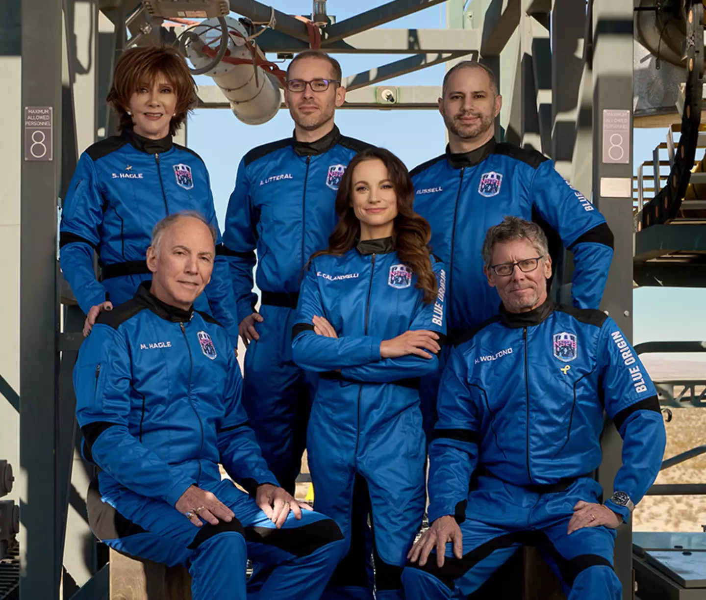 Emily was part of a group of 6 'space tourists' to become the 100th woman in space (Blue Origin/Instagram)