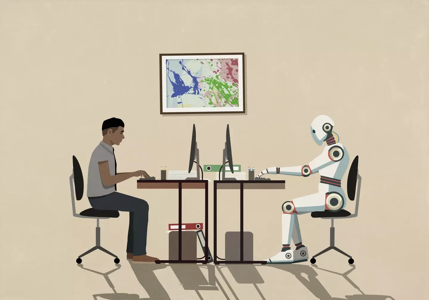 Is AI coming for our jobs? (Malte Mueller/Getty)
