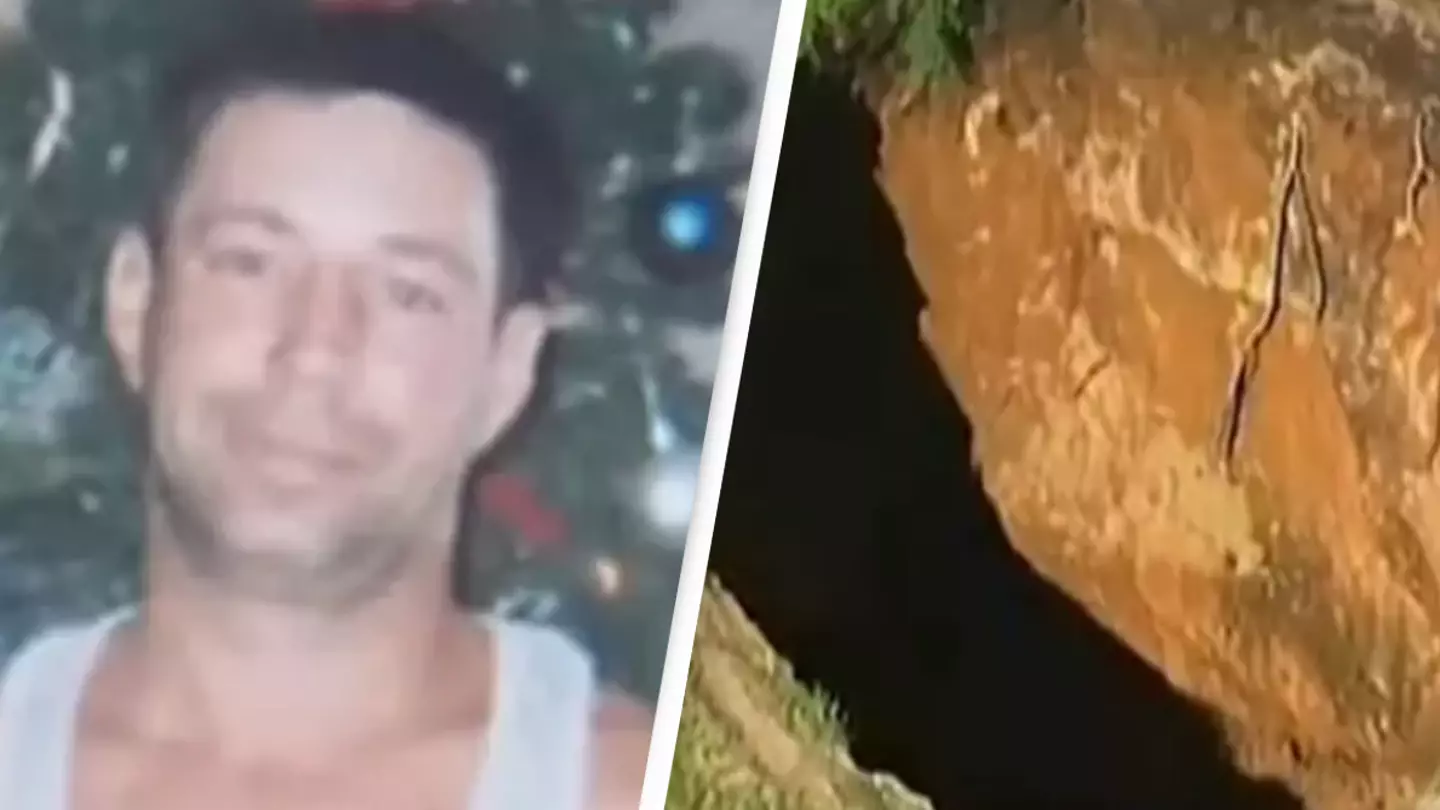 Giant sinkhole swallowed up man's bedroom as he vanished without a trace