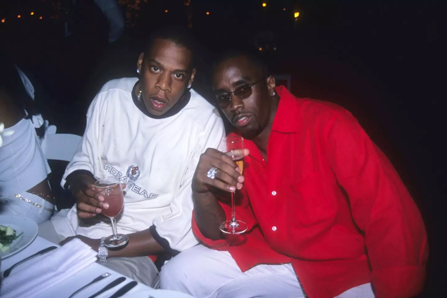 Jay-Z and Diddy pictured together back in the year 2000 (Patrick McMullan via Getty Images)