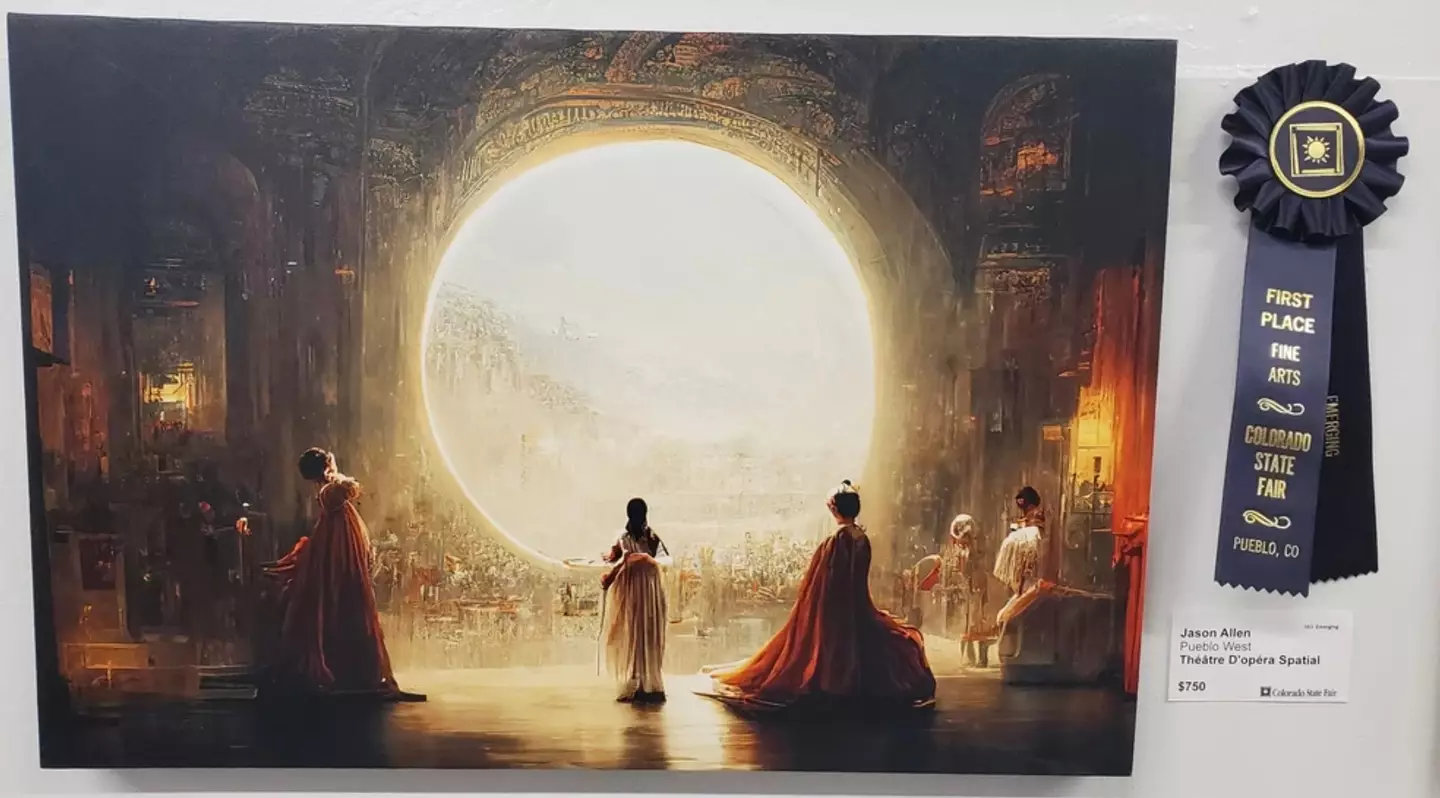 Allen's AI programme created the winning piece.