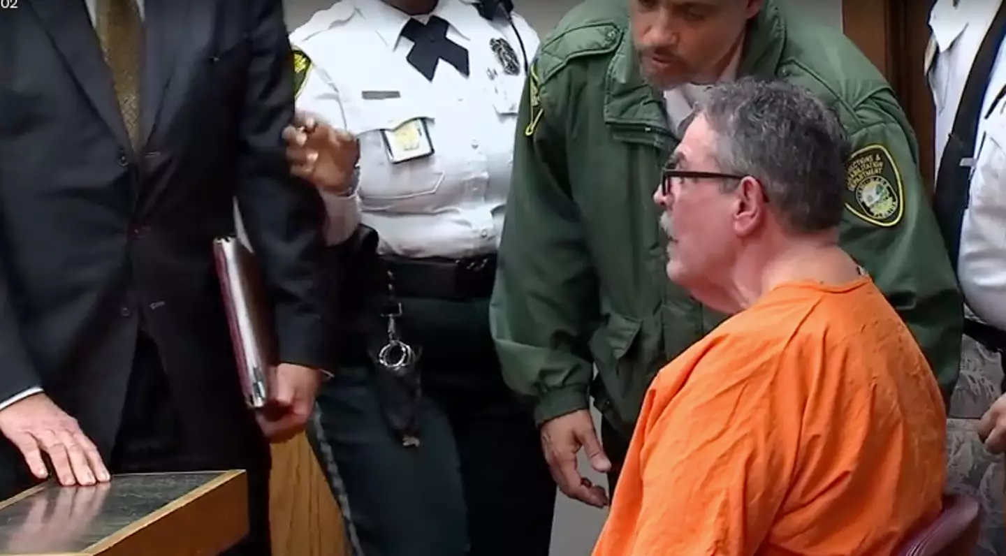 Omar Rodriguez shouted at his victim's widow in court (NBC)