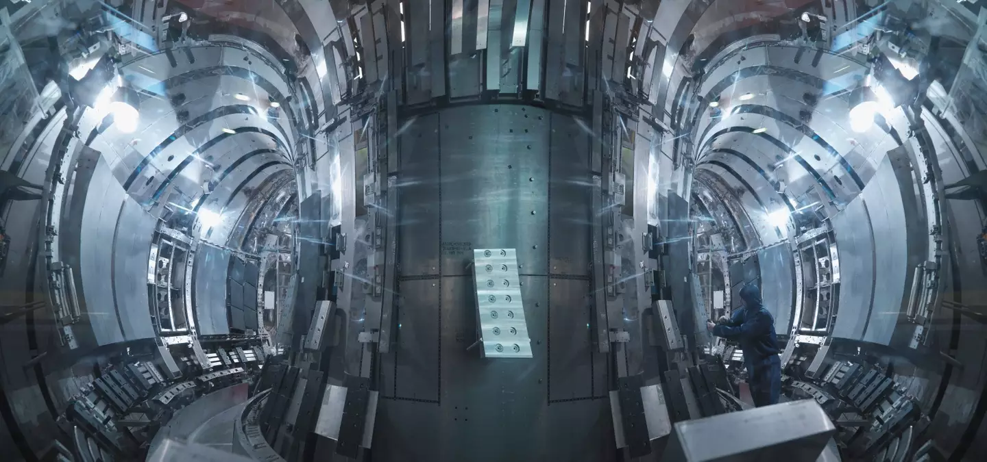 Stock photograph of a fusion reactor.