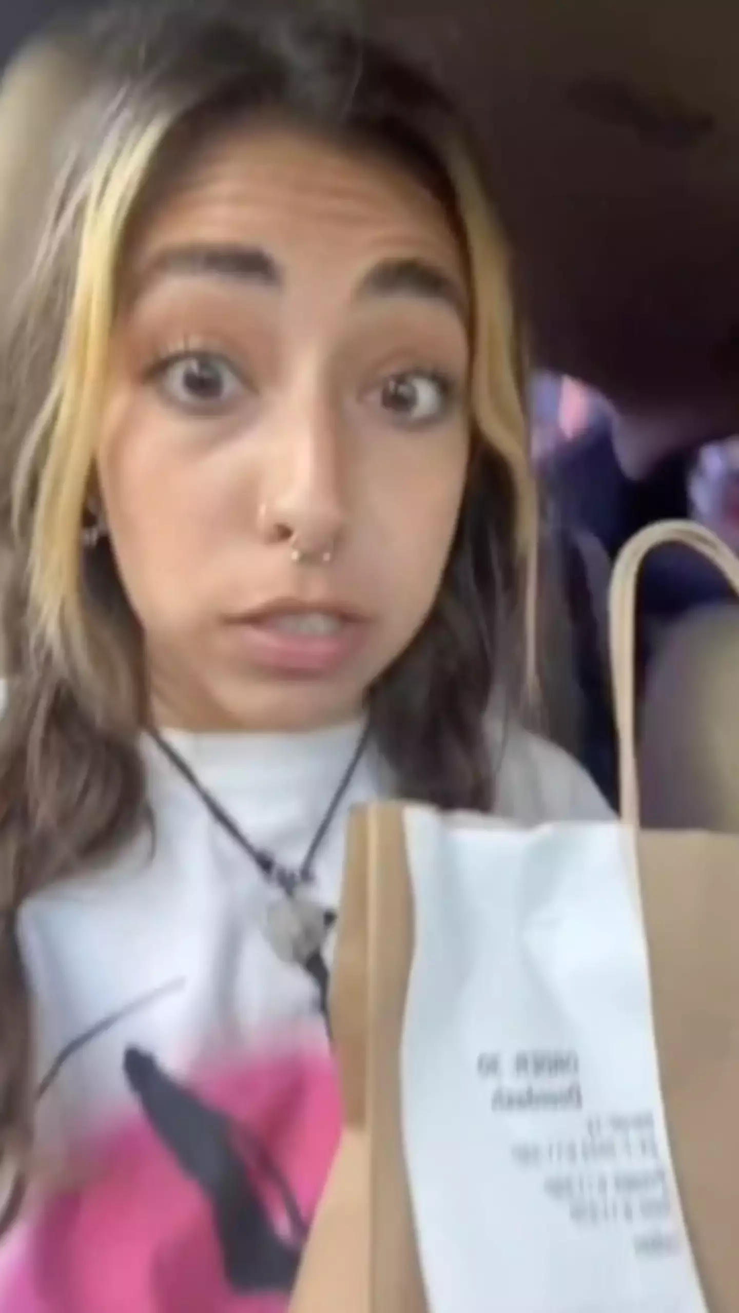 A DoorDash driver has shared how much she makes. (TikTok/@tiana.com)