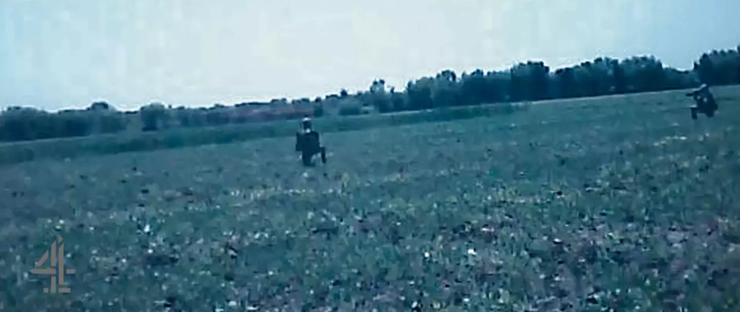 Helmet camera footage featured in the documentary.