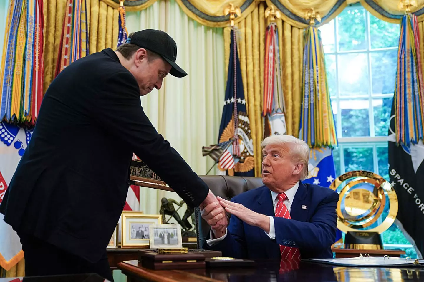Musk had quite a public spat with the president (ALLISON ROBBERT/AFP via Getty Images)