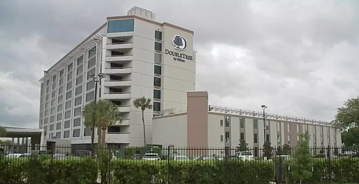 The hotel where the eight-year-old died.