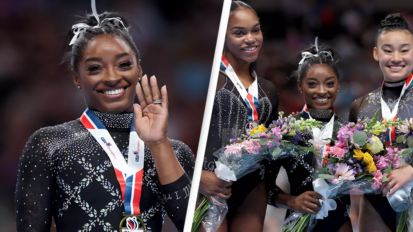 Simone Biles makes history with eighth US championship win one decade after her first