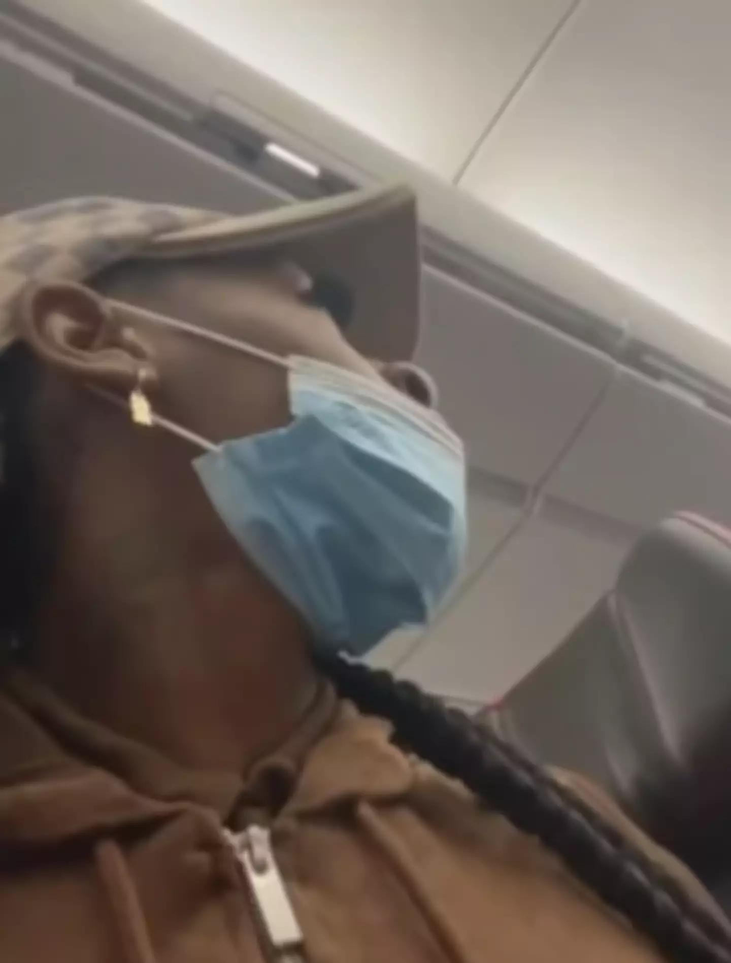 The athlete was upset at how the flight attendant spoke to her.