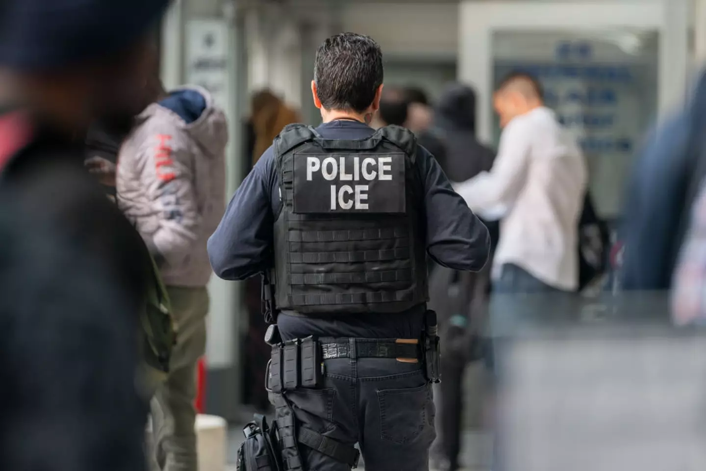 The visa cancelations milestone comes after months of heightened ICE activity (David Dee Delgado/Getty Images)