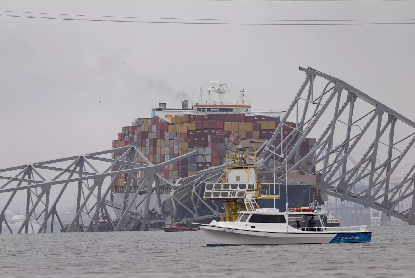 The bridge came down around 1:30 A.M. local time on March 26.