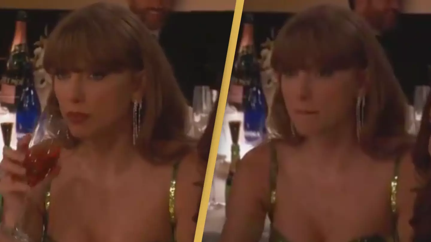Taylor Swift's extremely awkward reaction after Golden Globes host makes fun of her