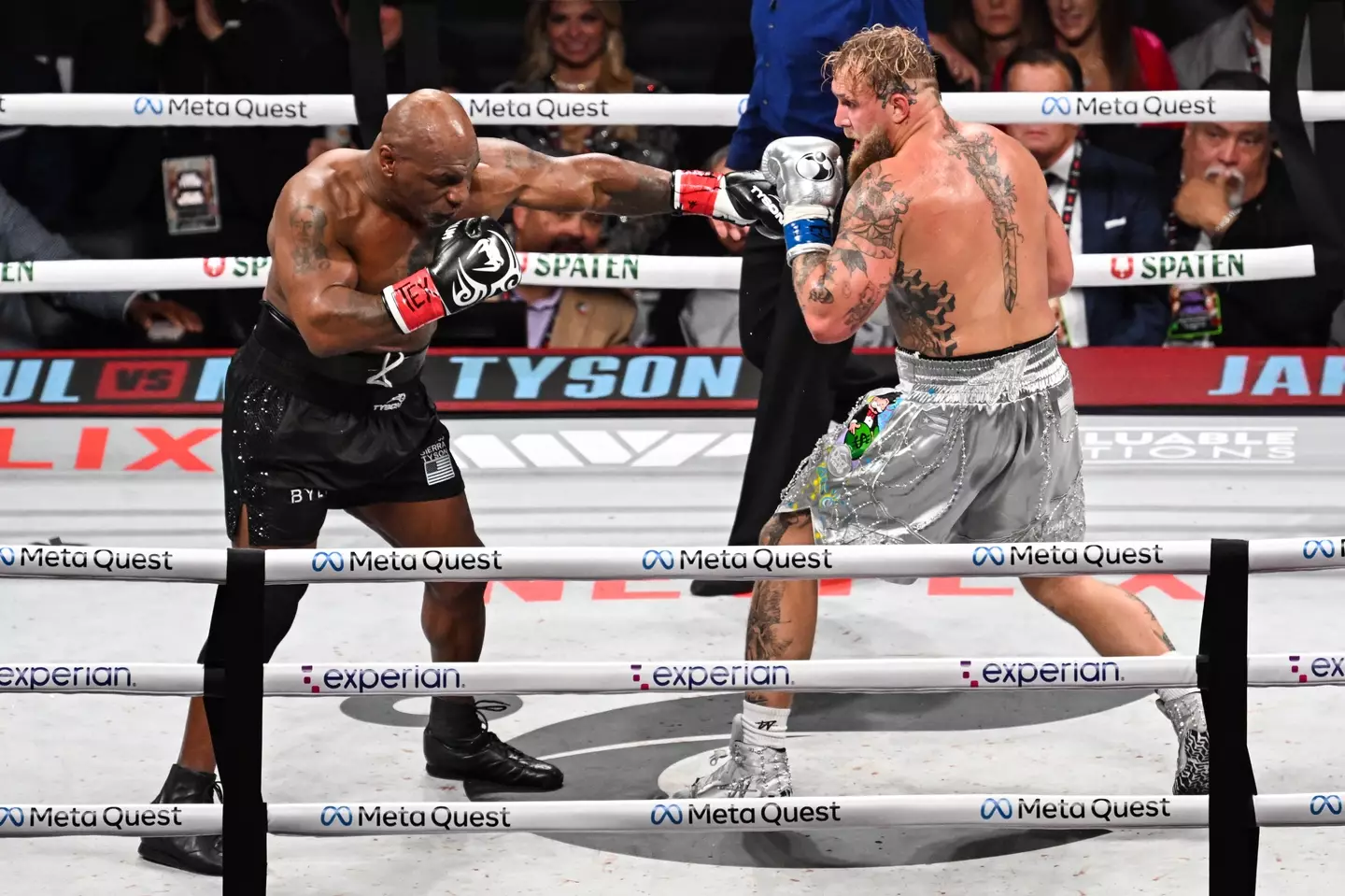 Mike Tyson and Jake Paul went head-to-head at the AT&T Stadium in Texas (Tayfun Coskun/Anadolu via Getty Images)