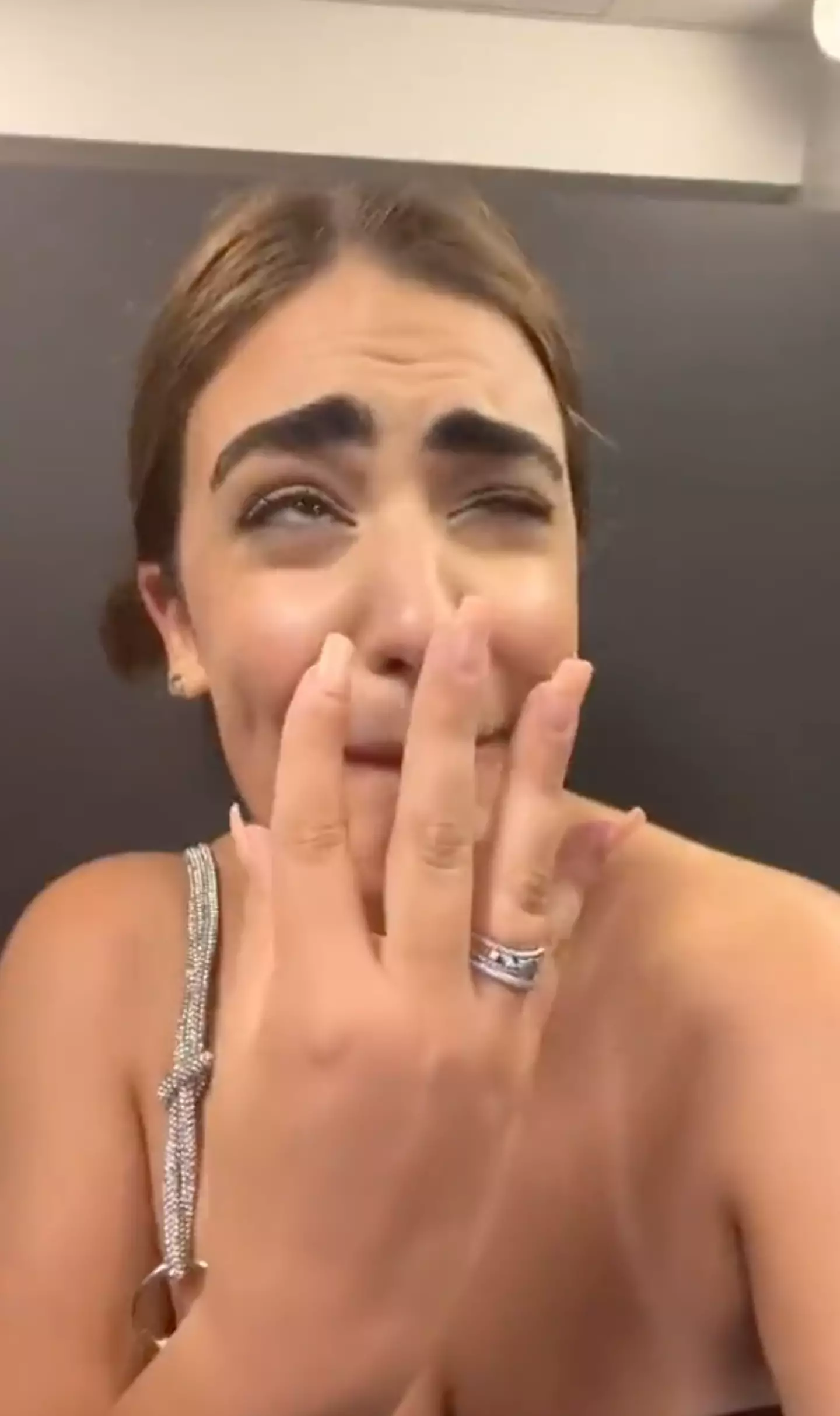 The woman quickly went viral.