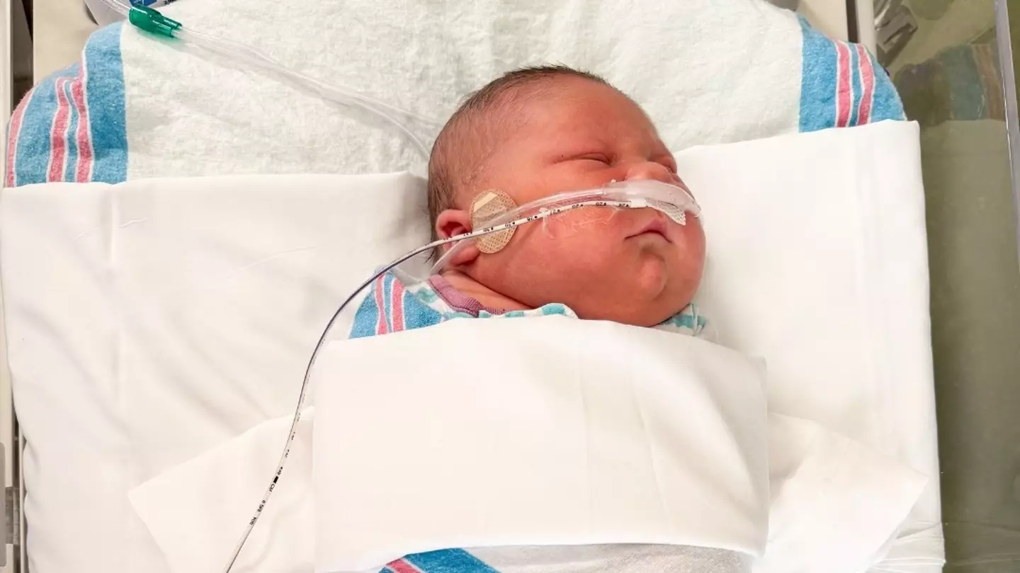 Woman who gave birth to massive 13 pound baby recalls brutal birth experience she 'didn't think she would survive'