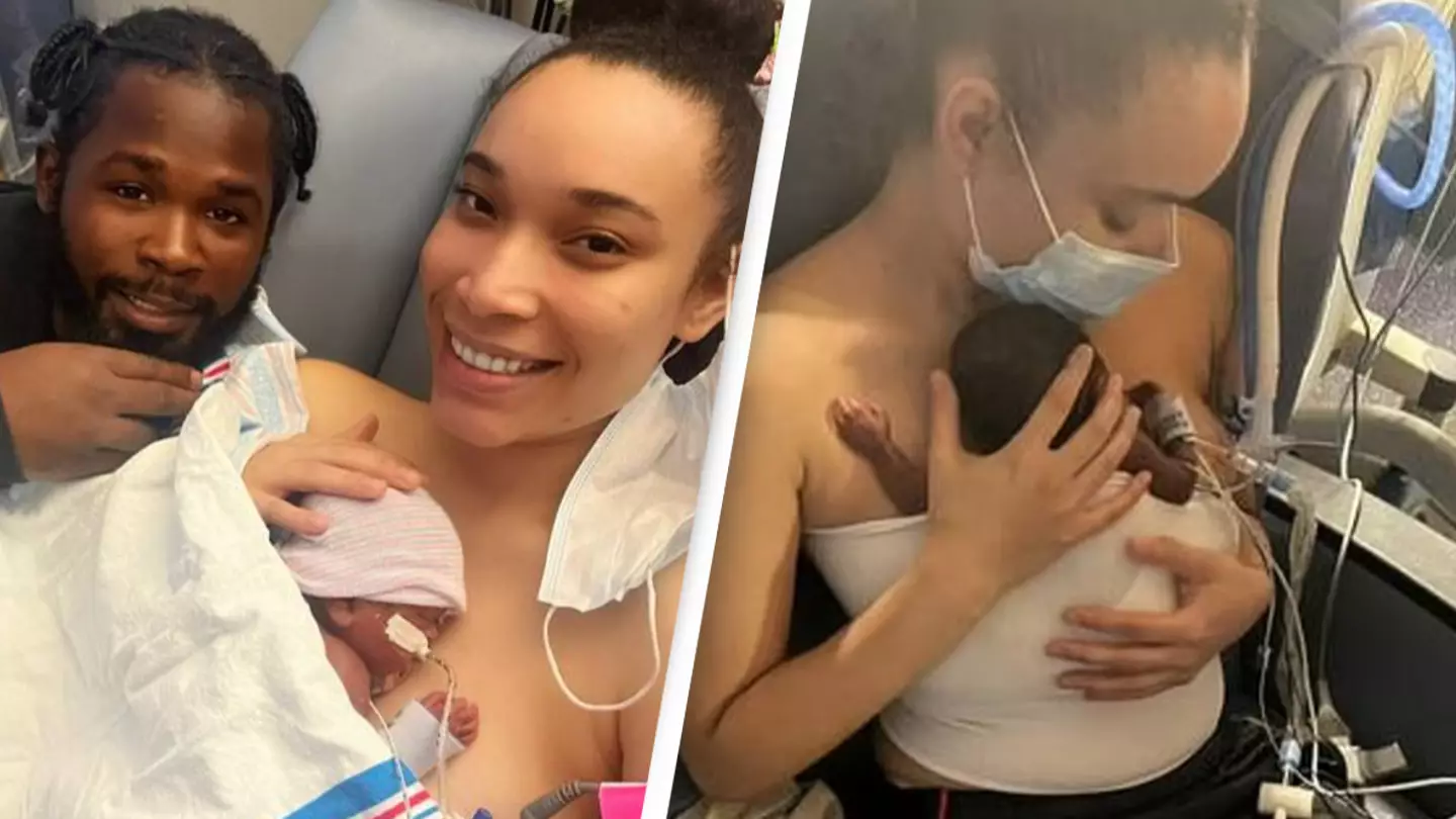 Father outlines horrific injuries that appeared on newborn following accusations that staff fatally ‘broke baby’s neck’