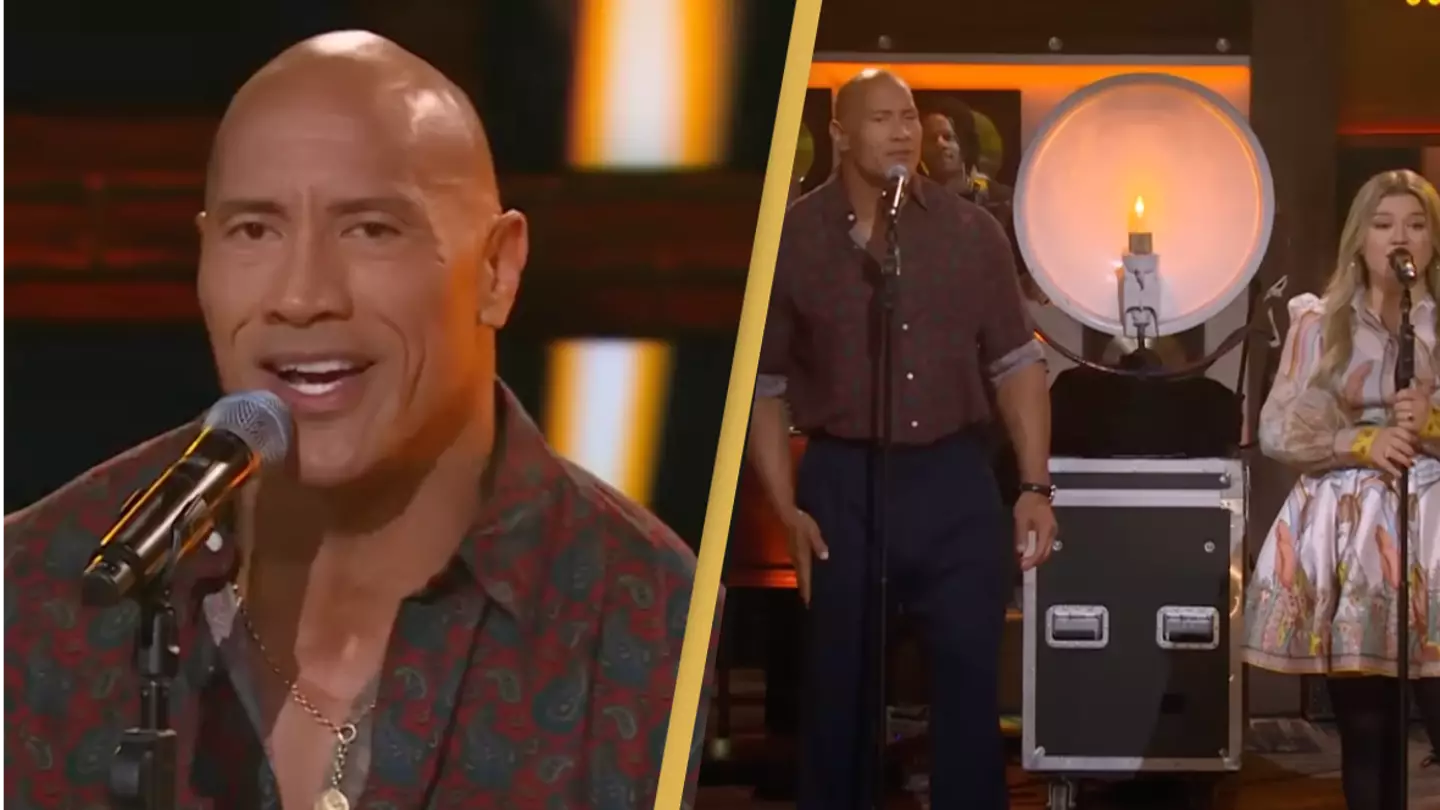 Dwayne Johnson paid tribute to Loretta Lynn by singing her country hit with Kelly Clarkson