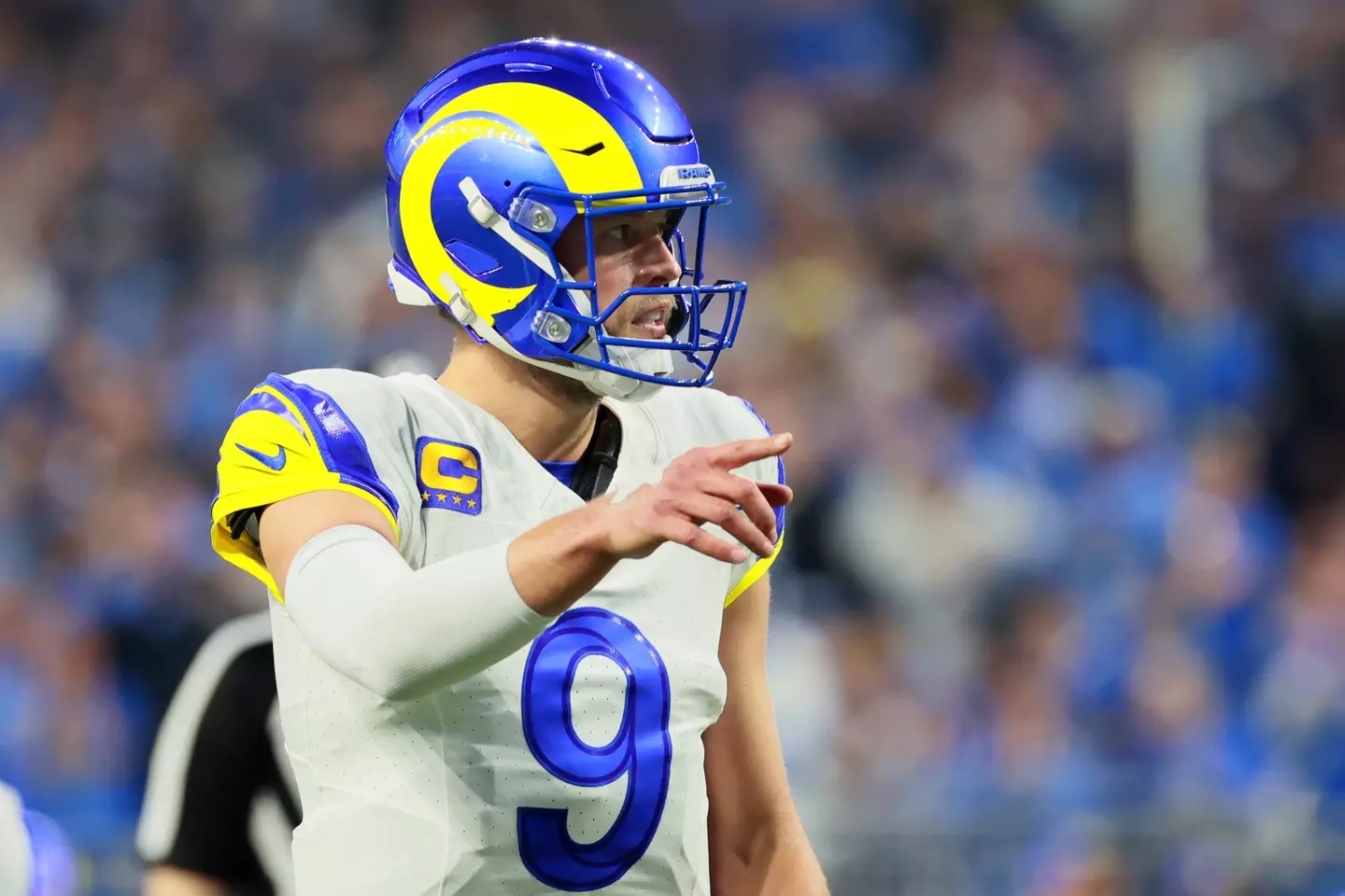 Matthew Stafford is the actual LA Rams quarterback.