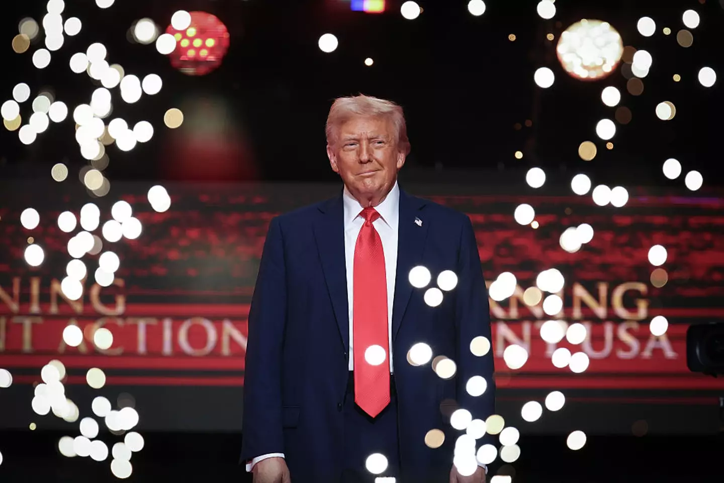 Donald Trump attended Charlie Kirk's memorial service on Sunday (Win McNamee/Getty Images)