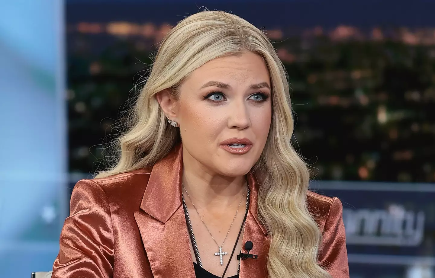 Erika Kirk was condemned by some on social media for her message (Dimitrios Kambouris/Getty Images)