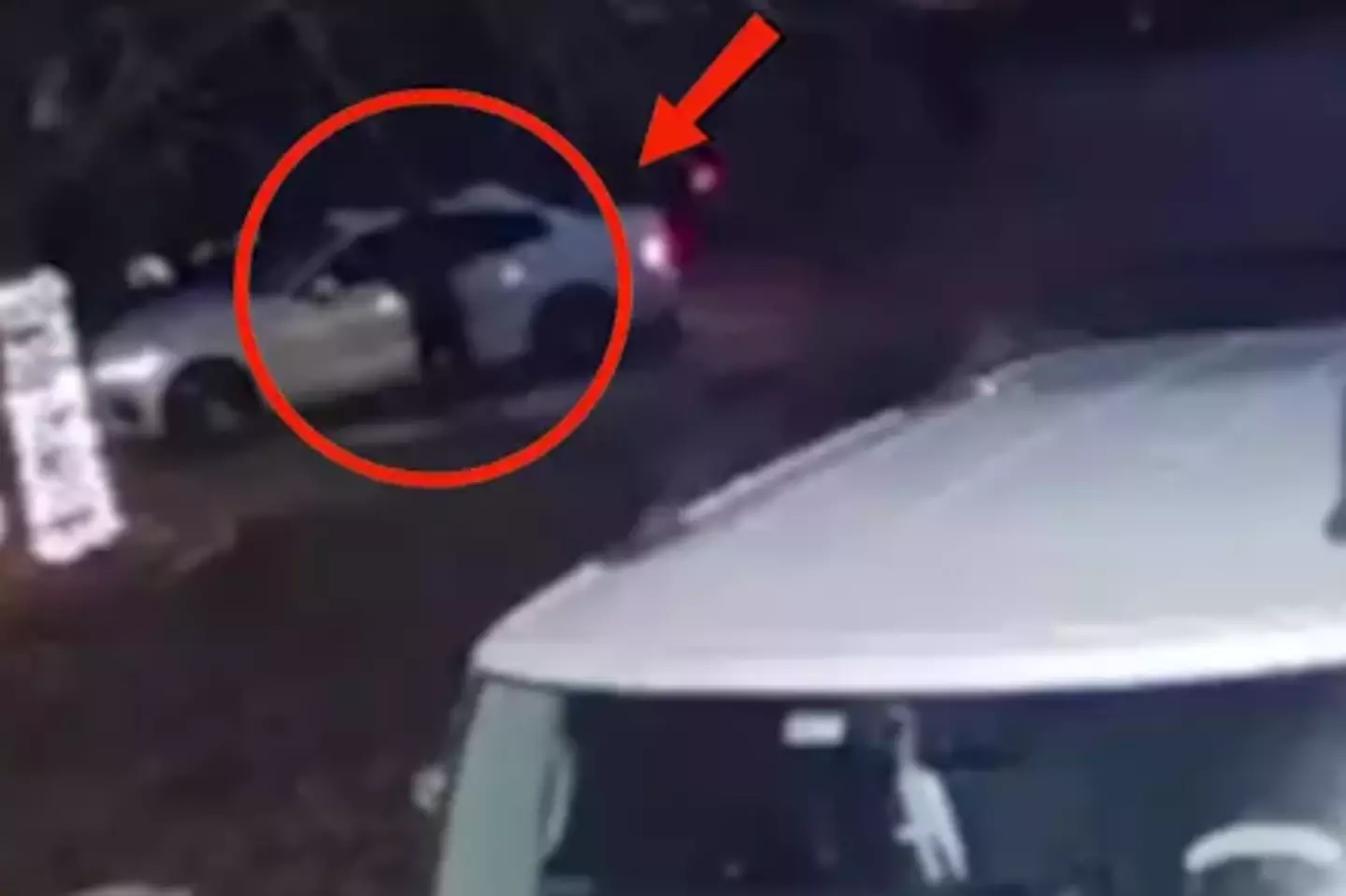 A person believed to be Olmos was seen near her car (KSAT)