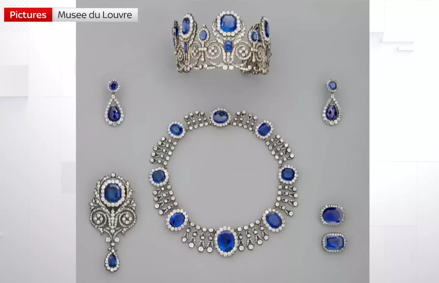 Some of the items the thieves stole on October 19 (Sky News)