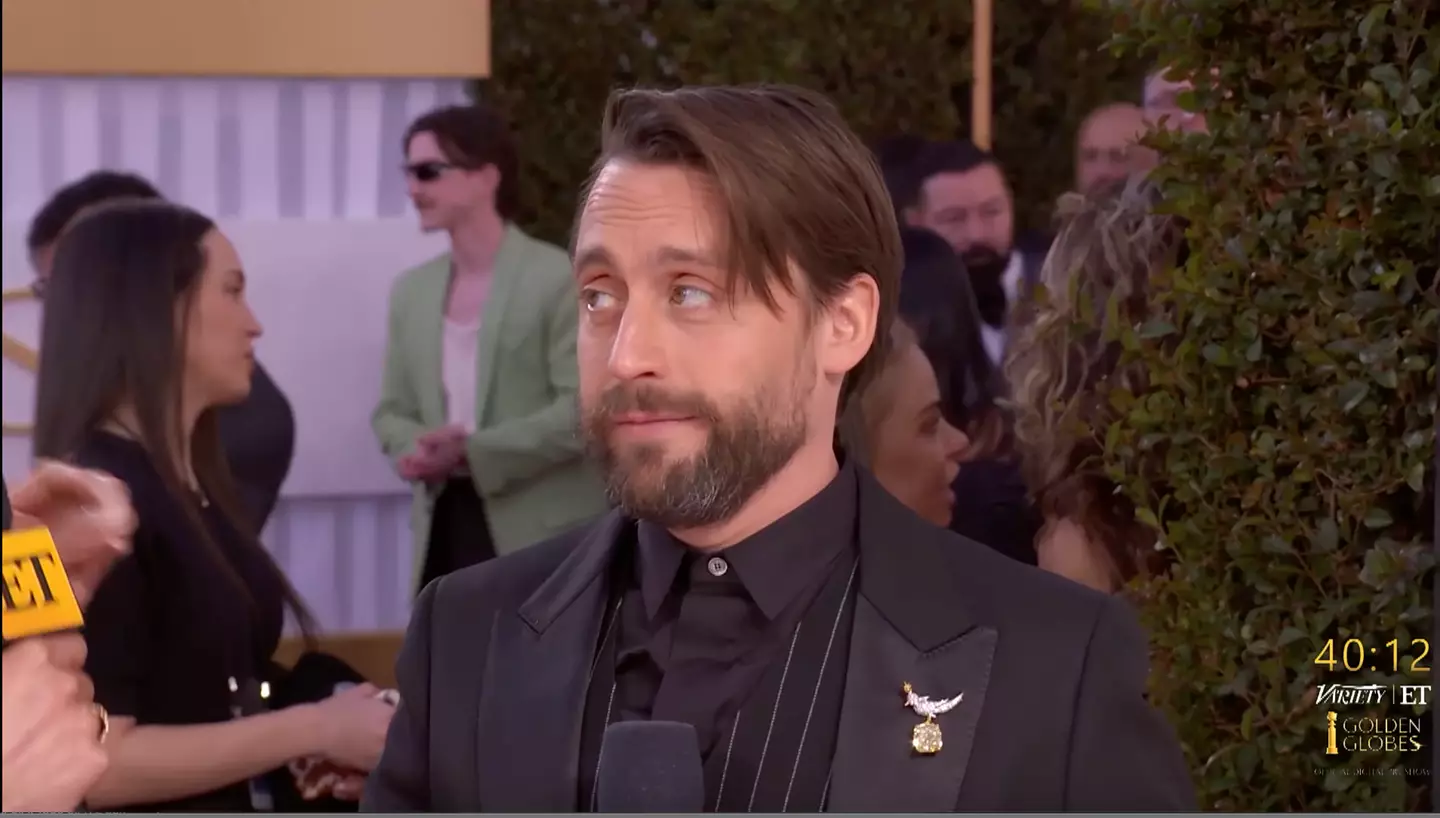 Kieran Culkin has been causing chaos on the red carpet (CBS)