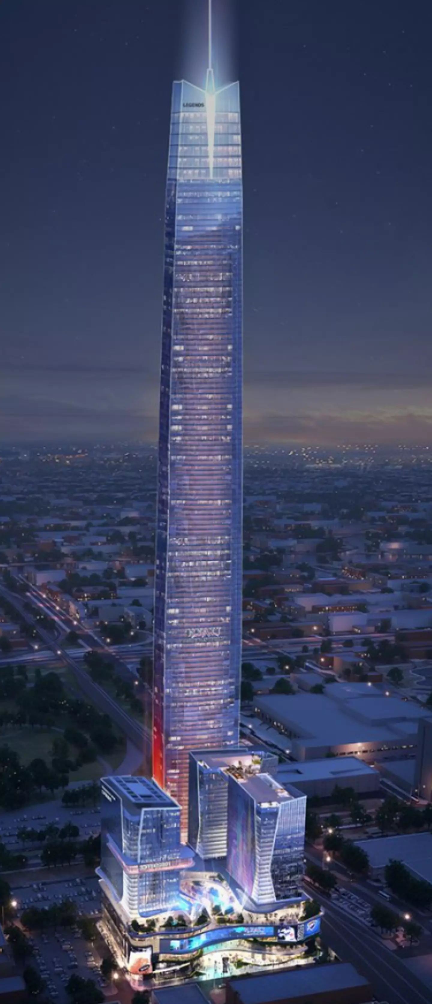 A new skyscraper has been proposed to be built in Oklahoma.