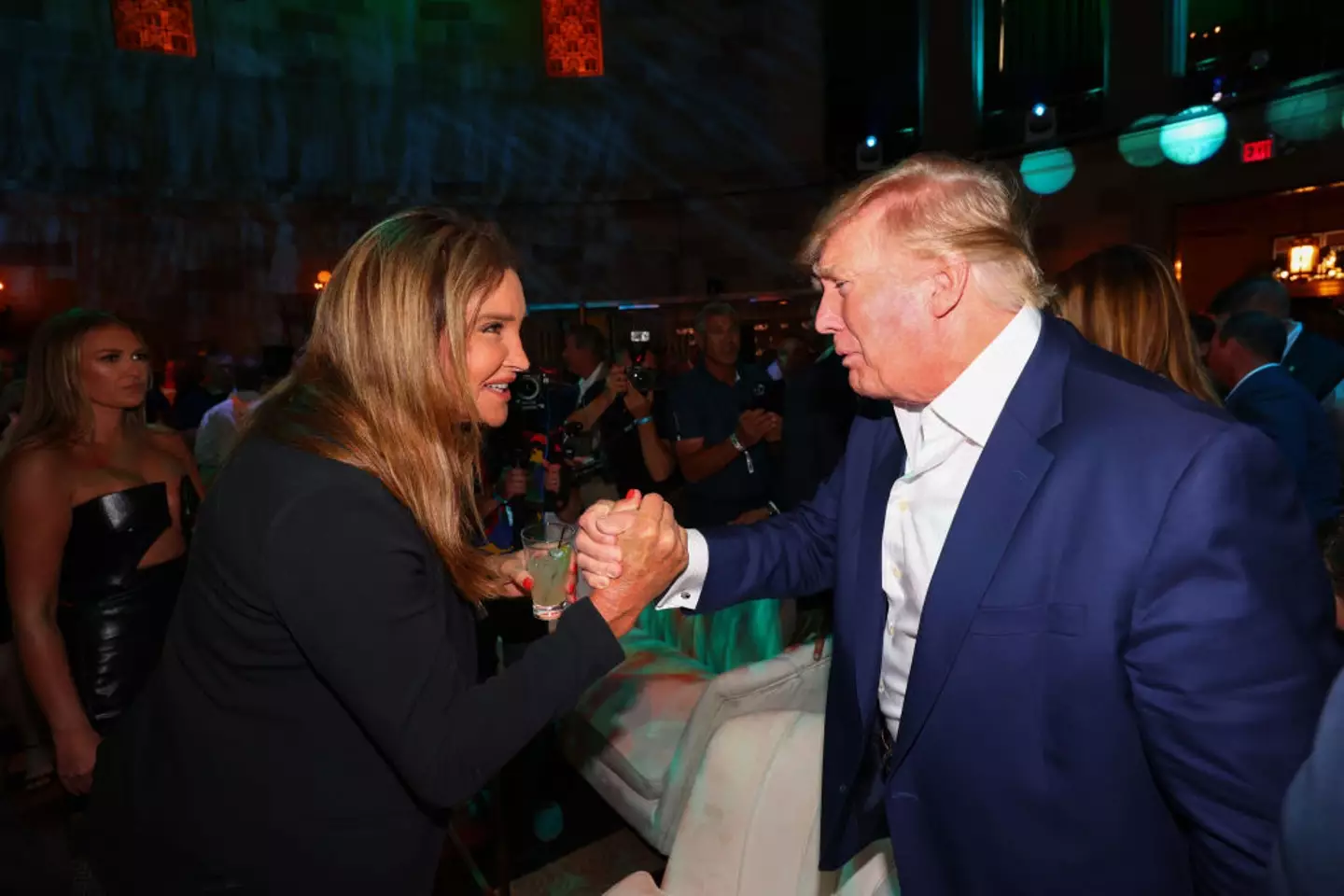 Caitlyn Jenner and Donald Trump pictured in New York in 2022 (Photo by Chris Trotman/LIV Golf via Getty Images)