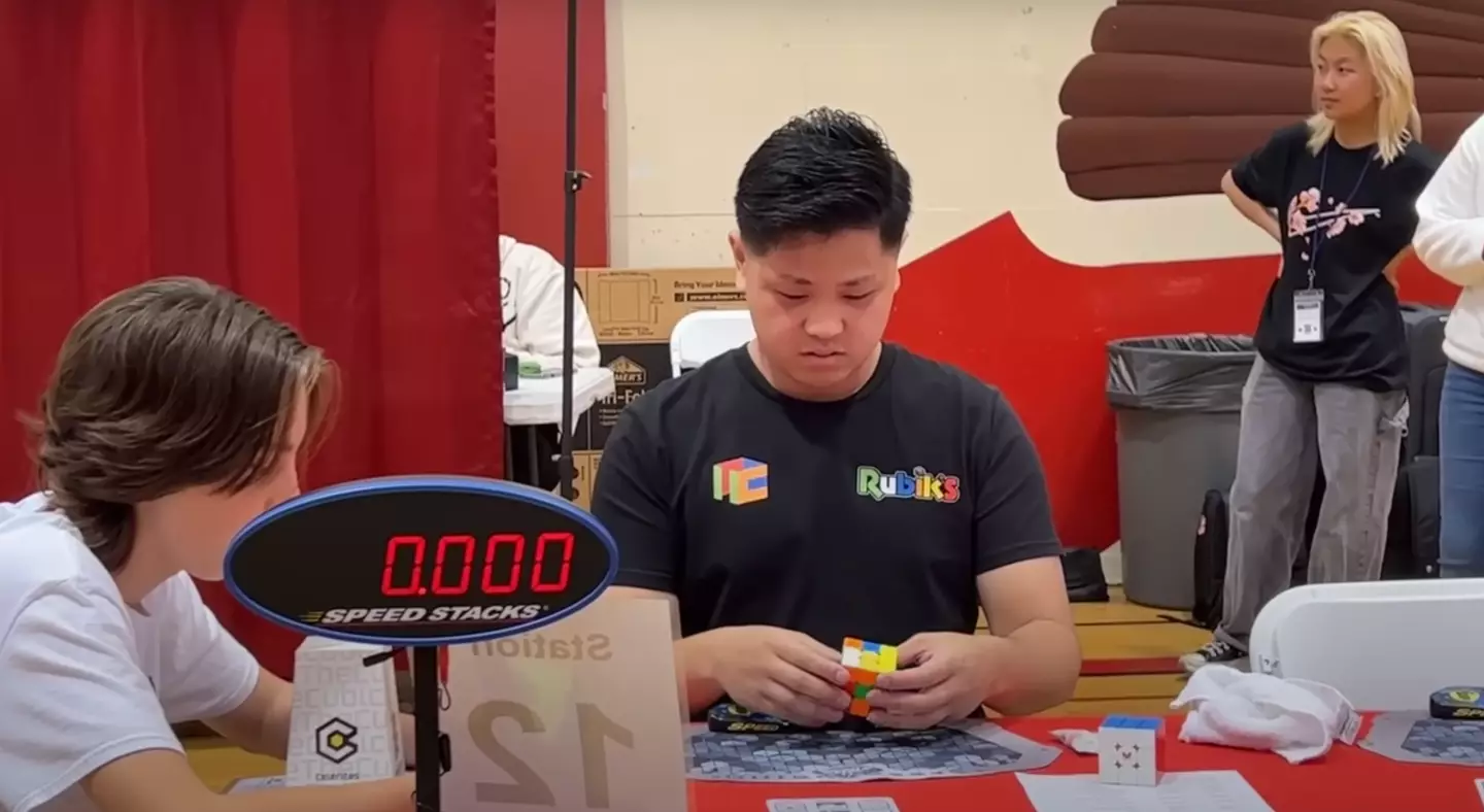 Max getting ready to run for the record.