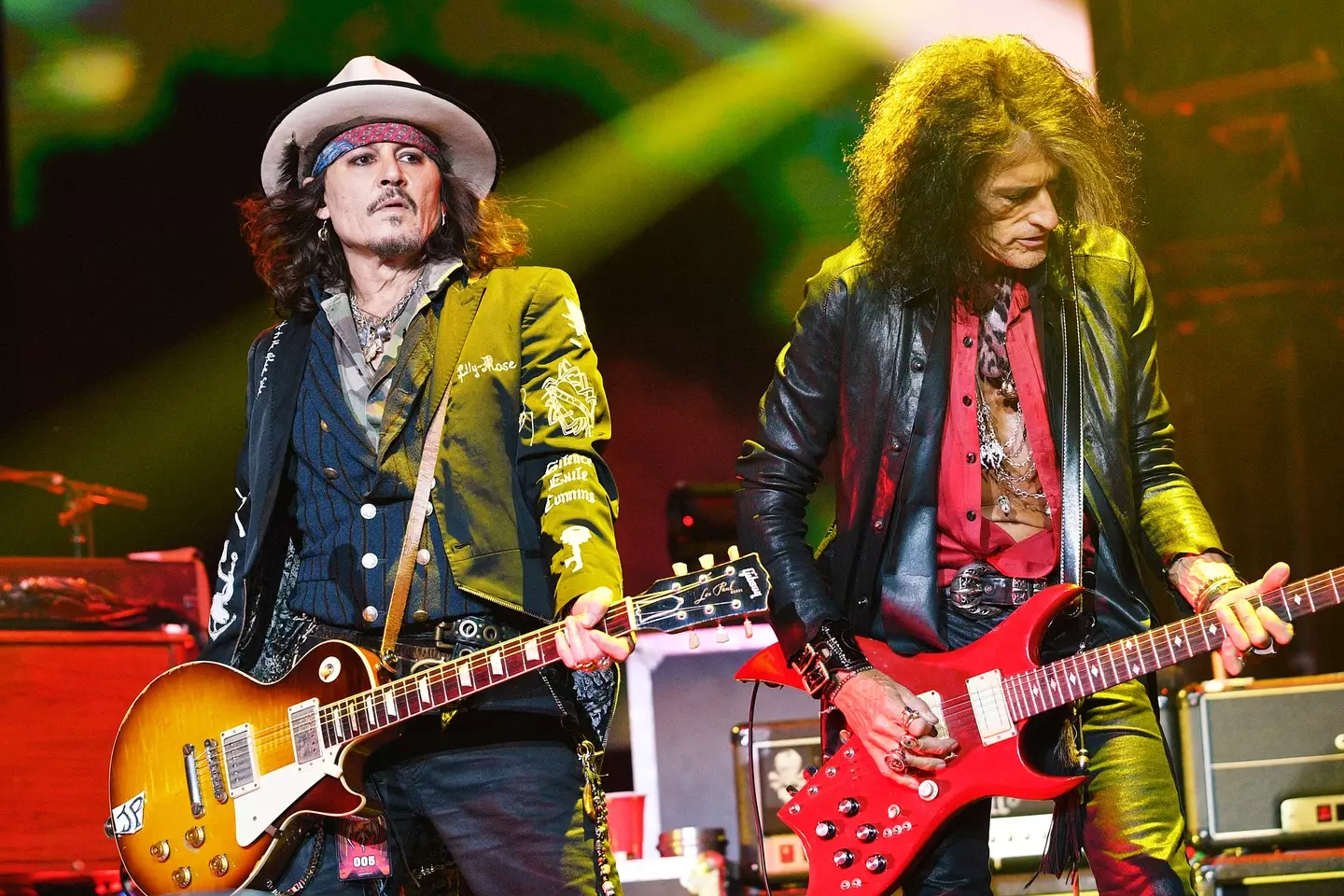 Depp is now in the Hollywood supergroup the Hollywood Vampires. (Jim Dyson/Getty Images)