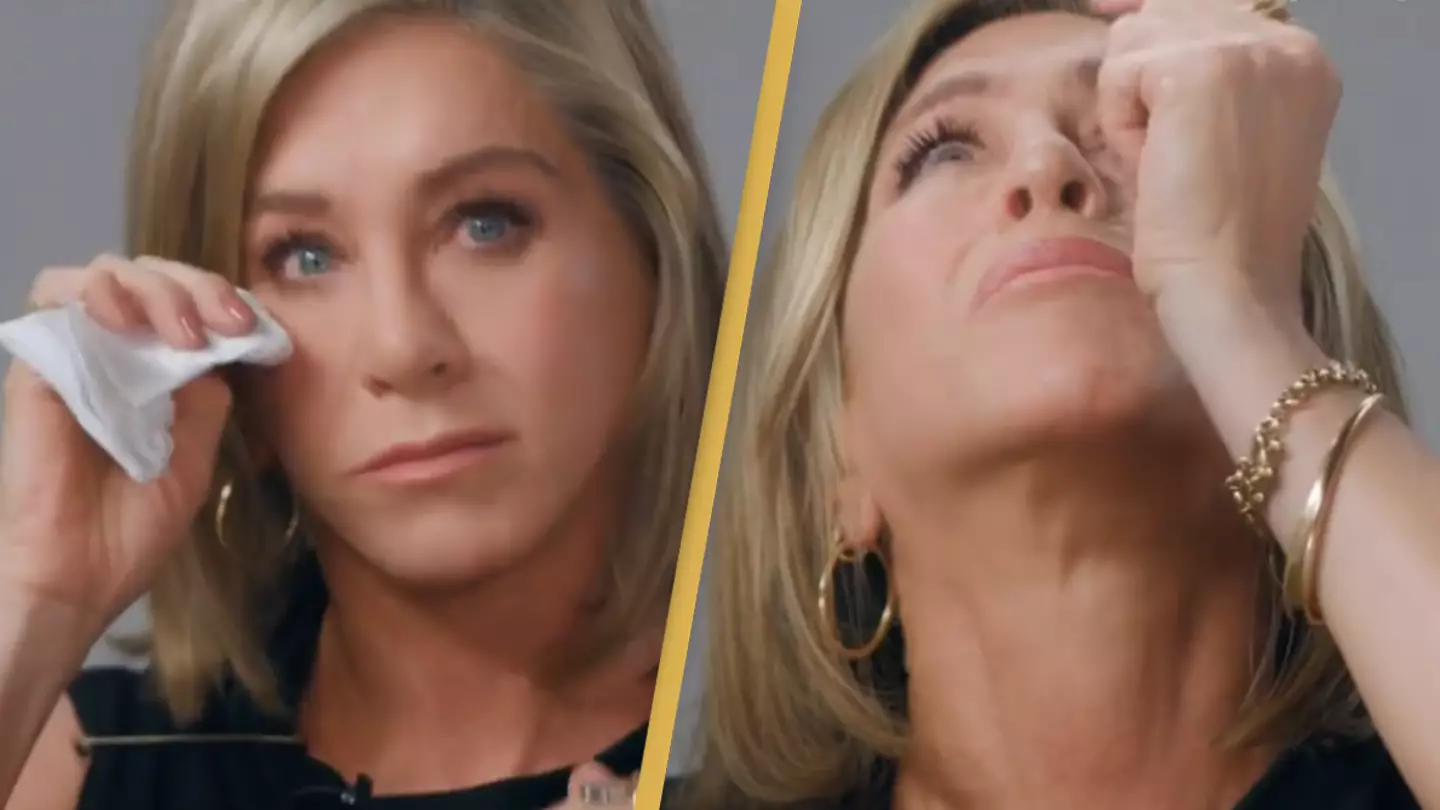 Jennifer Aniston tears up as she reflects on Friends hitting milestone 30th anniversary