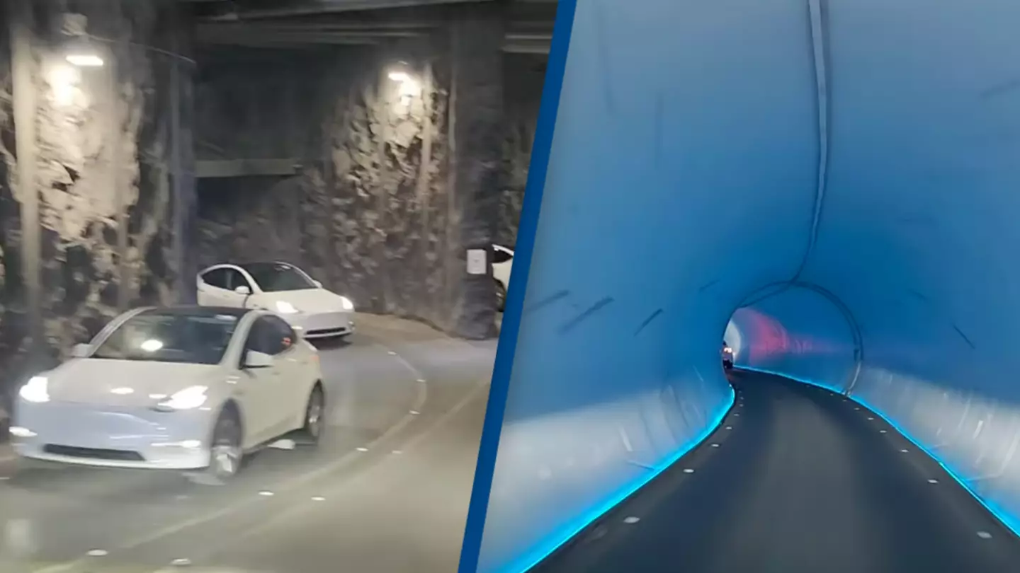 Footage shows what it’s really like inside exclusive tunnel system only for Teslas